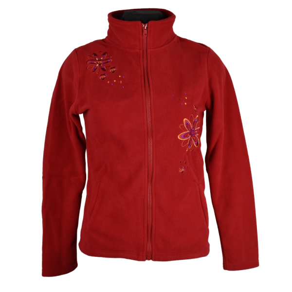 Sweat Polaire Brodé Murki Rouge