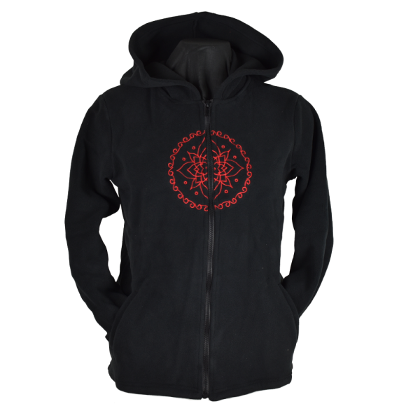 Sweat Capuche Polaire Brodé Balud Noir