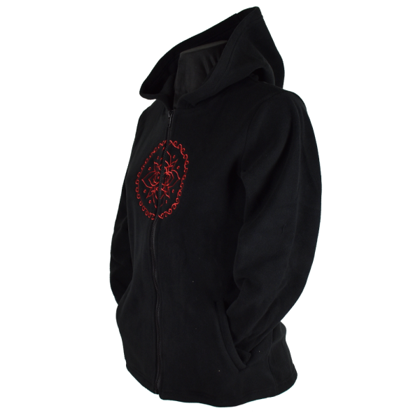Sweat Capuche Polaire Brodé Balud Noir