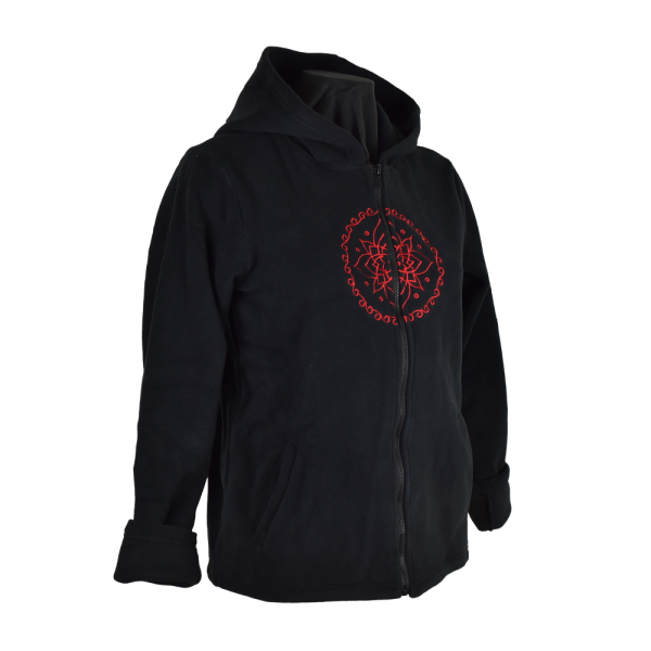 Sweat Capuche Polaire Brodé Balud Noir