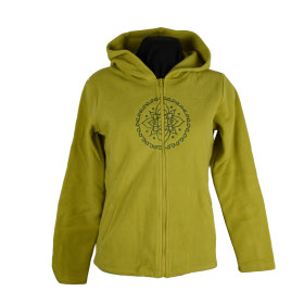 Sweat Capuche Polaire Brodé Balud Anis