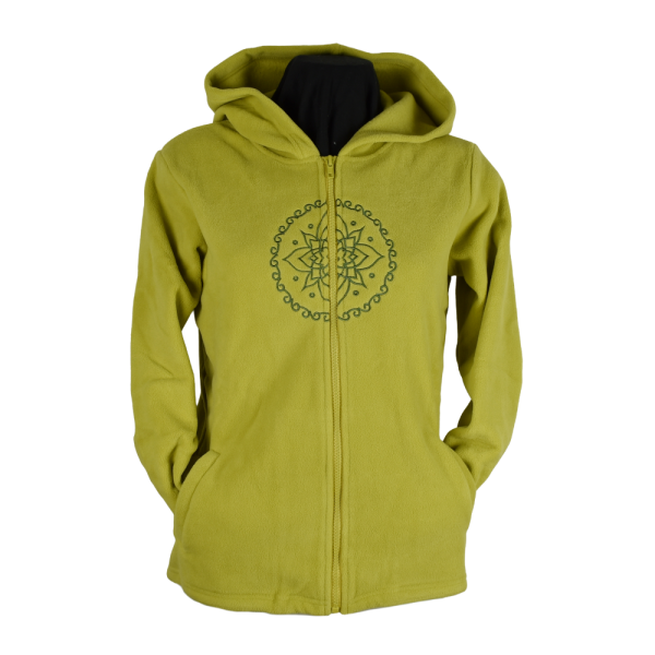 Sweat Capuche Polaire Brodé Balud Anis