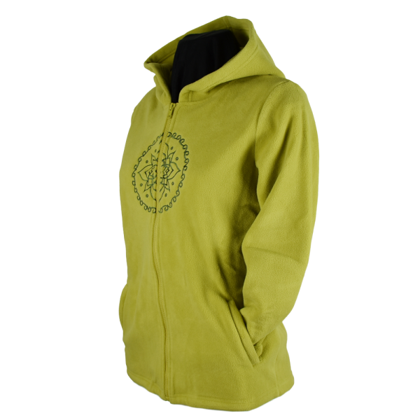Sweat Capuche Polaire Brodé Balud Anis