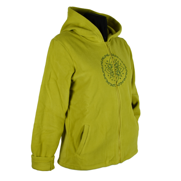 Sweat Capuche Polaire Brodé Balud Anis