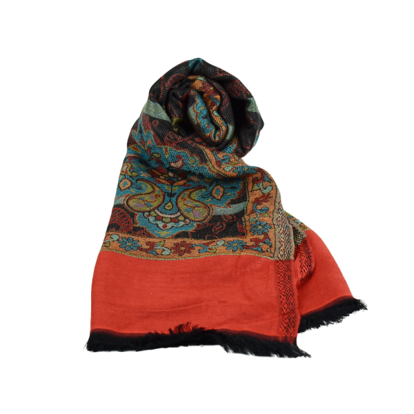 Écharpe Soie et Modal Motif Cachemire