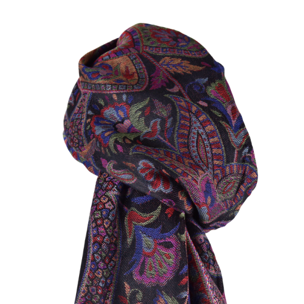 Écharpe Soie et Modal Motif Cachemire