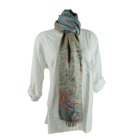 Écharpe Bispur Tramage Cachemire