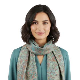 Écharpe Bispur Tramage Cachemire