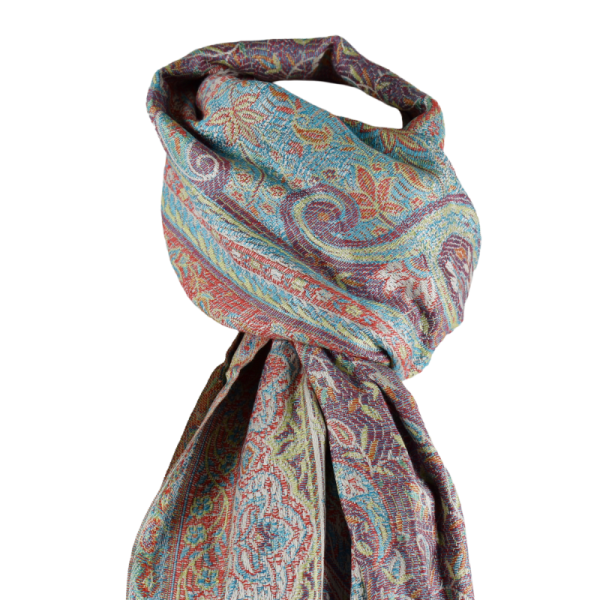 Écharpe Bispur Tramage Cachemire