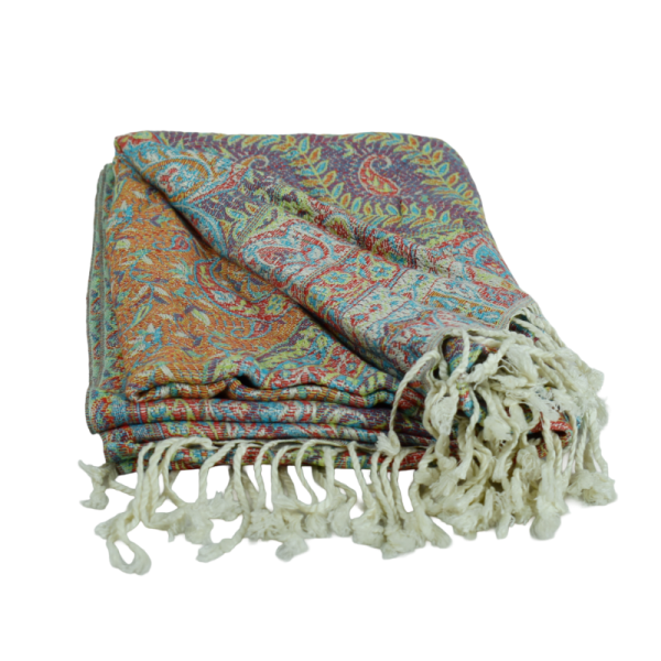 Écharpe Bispur Tramage Cachemire