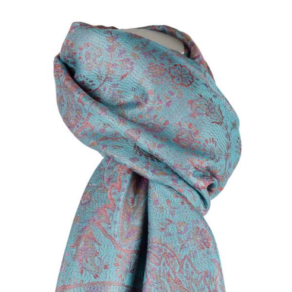 Écharpe Soie Nadenar Tramé Cachemire