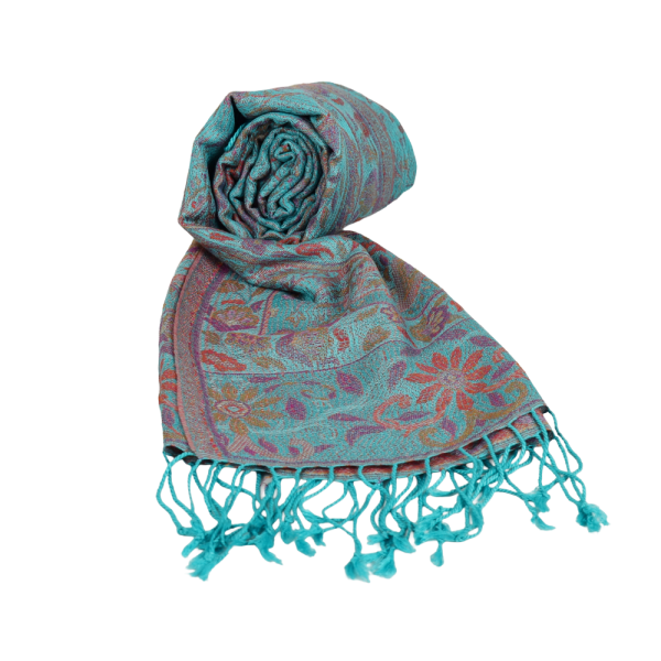 Écharpe Soie Nadenar Tramé Cachemire