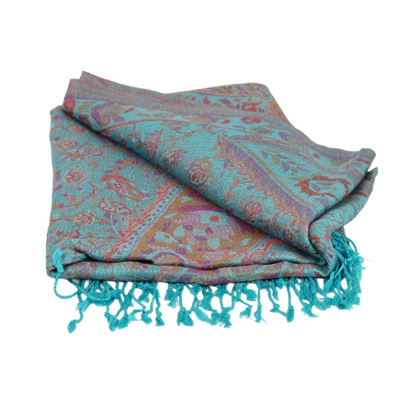 Écharpe Soie Nadenar Tramé Cachemire