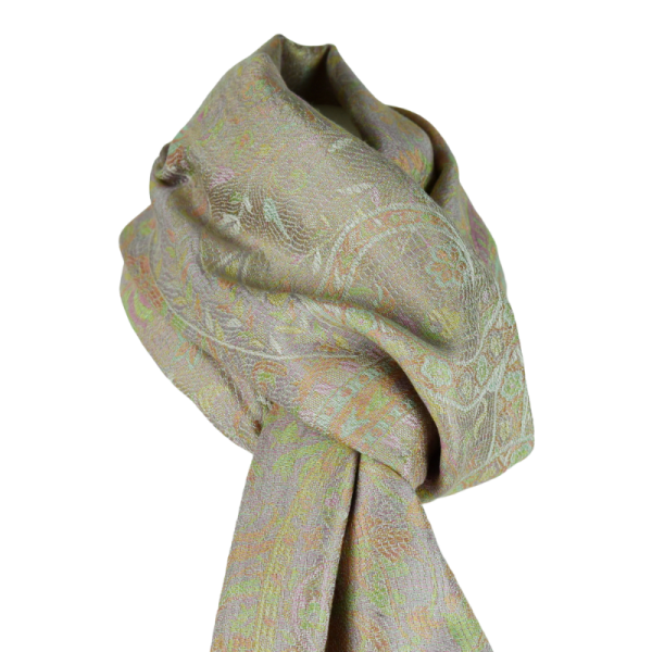 Écharpe Soie Nadenar Tramé Cachemire