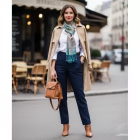 Écharpe en Soie Kalgur