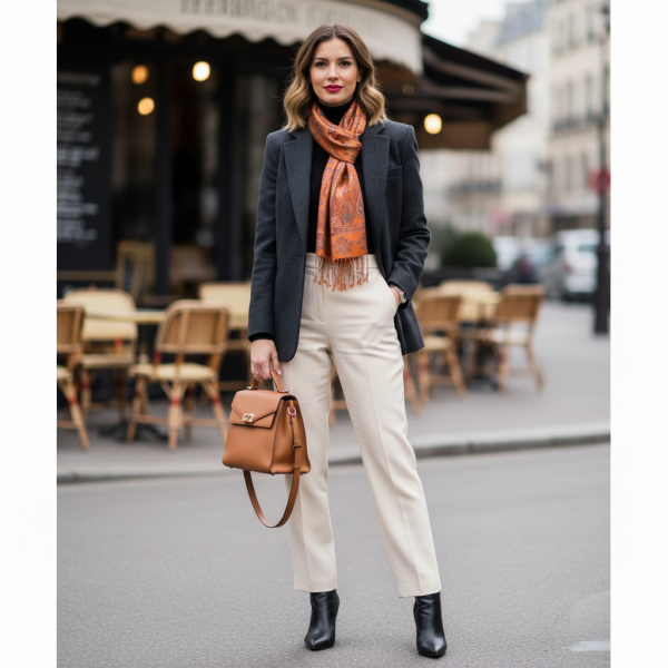 Écharpe en Soie Kalgur