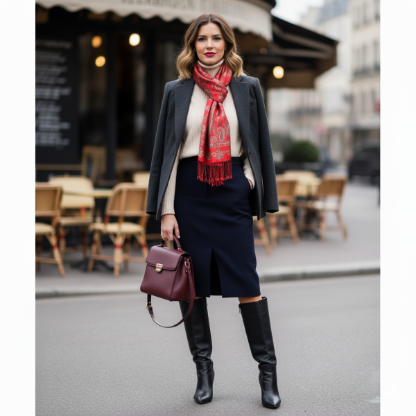 Écharpe en Soie Kalgur