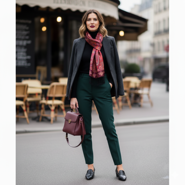 Écharpe en Soie Kalgur