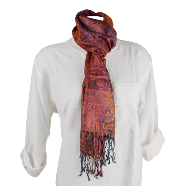 Écharpe Courte Galsar Tramage en Soie