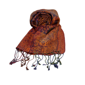 Écharpe Courte Galsar Tramage en Soie