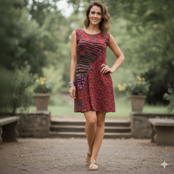 Robe Courte Coupé Cousu Odisha