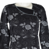 T-Shirt Upla Maille Jersey Noir Floral