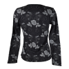T-Shirt Upla Maille Jersey Noir Floral