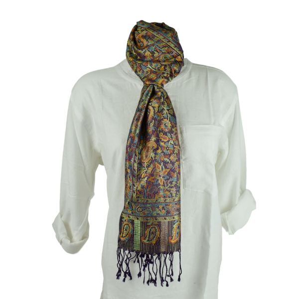 Écharpe Courte Galsar Tramage en Soie