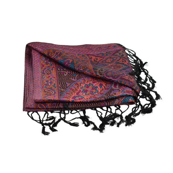 Écharpe Courte Asana Tramage Pure Soie