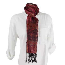 Écharpe Courte Asana Tramage Pure Soie