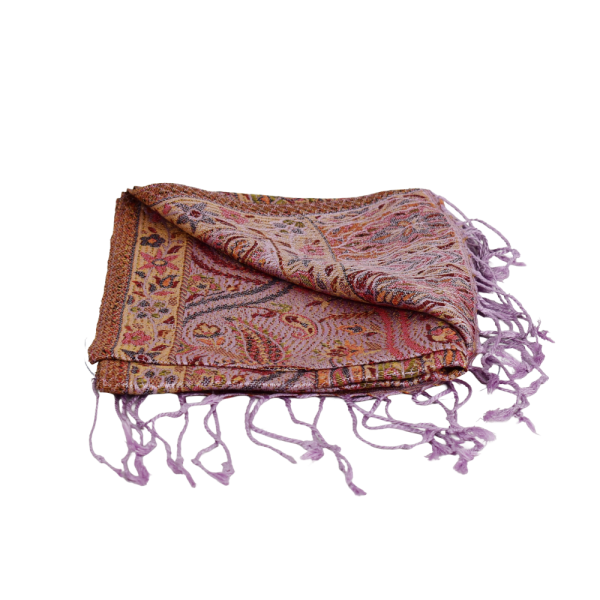 Écharpe Courte Asana Tramage Pure Soie