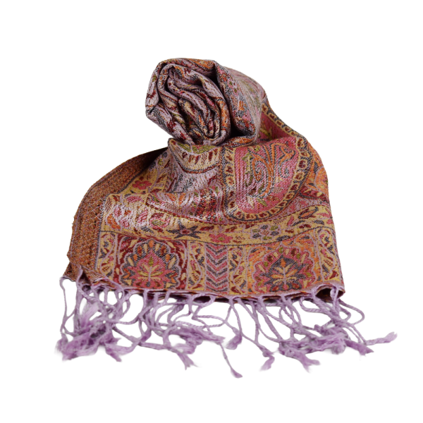 Écharpe Courte Asana Tramage Pure Soie