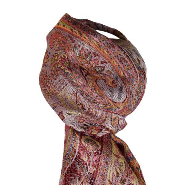 Écharpe Courte Asana Tramage Pure Soie