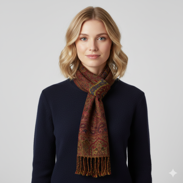 Écharpe Courte Kundura Pure Laine