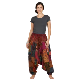 Sarouel Bhanja Patchwork Jersey Bordeaux