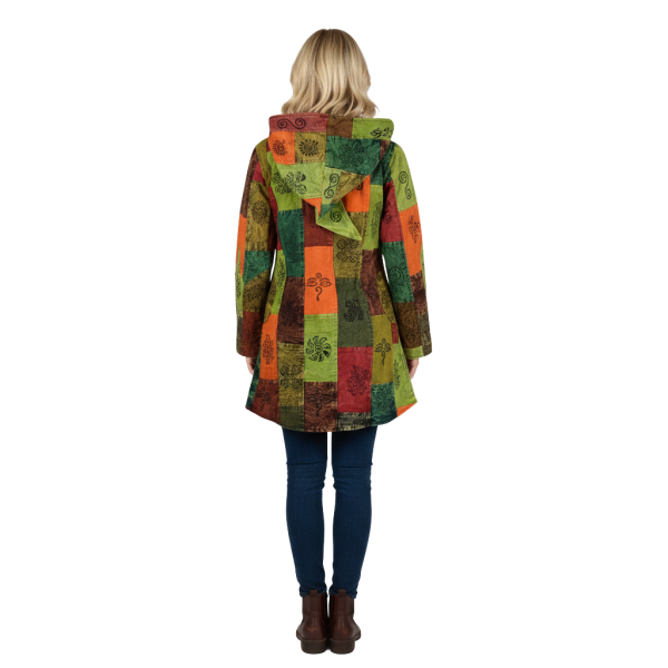 Manteau Femme Damak patchwork imprimé Ethnique