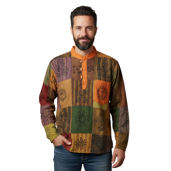 Chemise Homme Katouli Col Orange