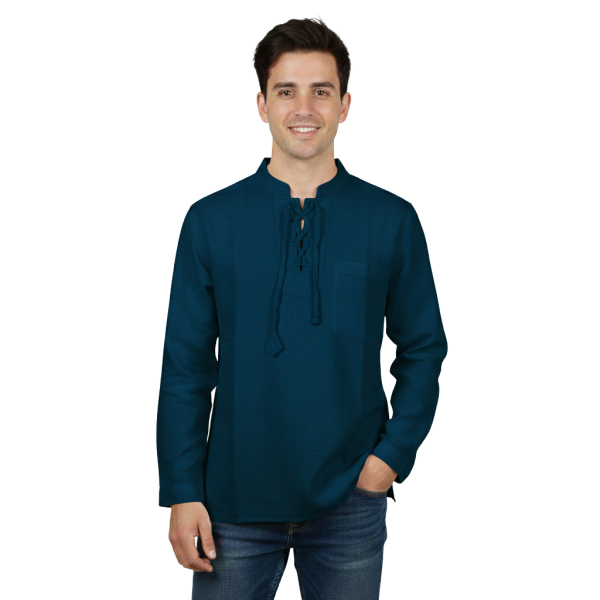 Chemise Kodoli Col Impérial avec Lien