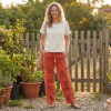 Pantalon Pokhar Coton Ethnique Corail