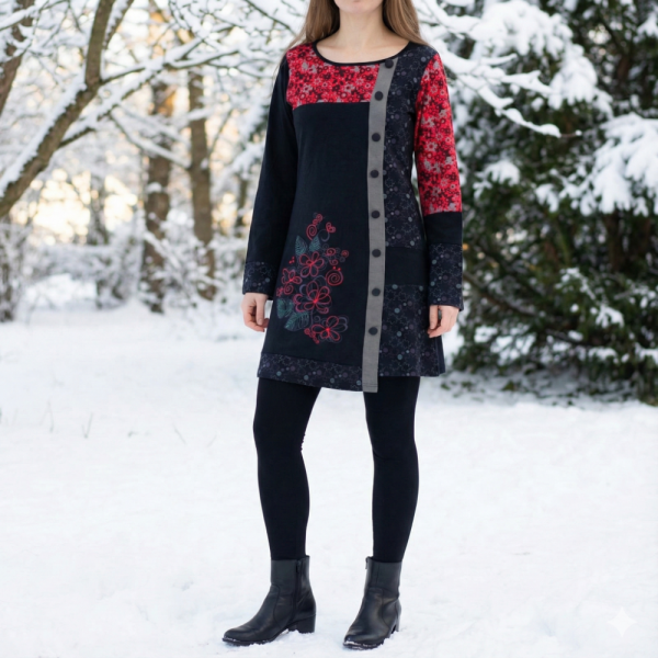 Tunique Kudiya Coton de Jersey Col Rond