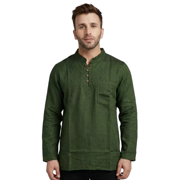 Chemise Homme Coton Khadi Ton Kaki