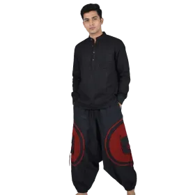 Sarouel Artisanal du Népal – Design "Spirale" & Multi-Poches