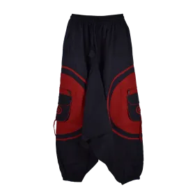 Sarouel Artisanal du Népal – Design "Spirale" & Multi-Poches