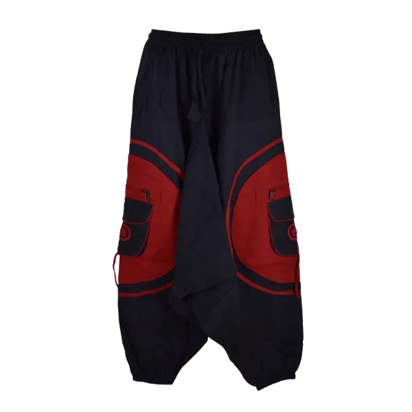 Sarouel Artisanal du Népal – Design "Spirale" & Multi-Poches