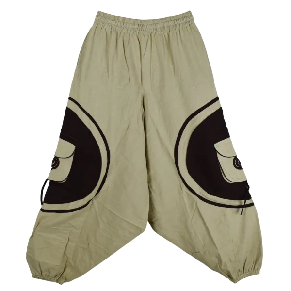 Sarouel Artisanal du Népal – Design "Spirale" & Multi-Poches