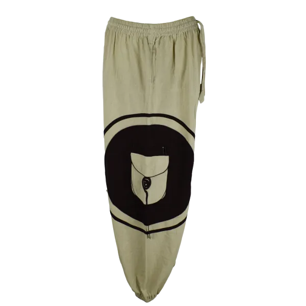 Sarouel Artisanal du Népal – Design "Spirale" & Multi-Poches