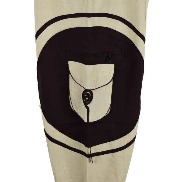 Sarouel Artisanal du Népal – Design "Spirale" & Multi-Poches