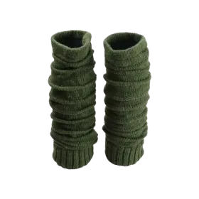 Jambières Laine Tricot Chutia Kaki