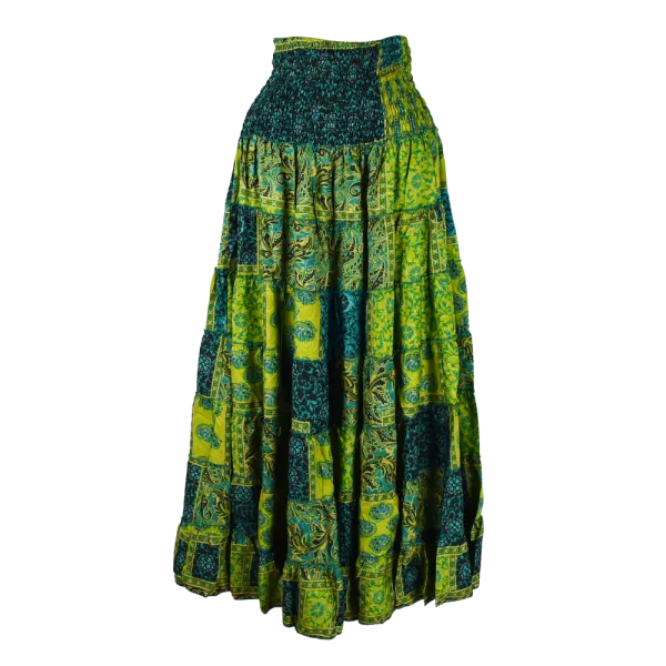 Jupe Longue 2 en 1 Patchwork Hippie