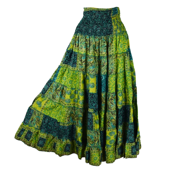 Jupe Longue 2 en 1 Patchwork Hippie